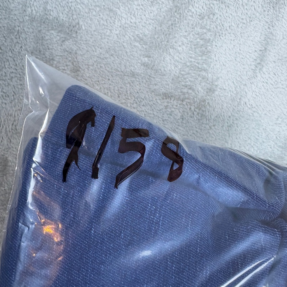 Tommy Bahama Sweater Mens S Indigo Raglan Pullover Blue Faded Cotton Sweatshirt - Picture 8 of 8